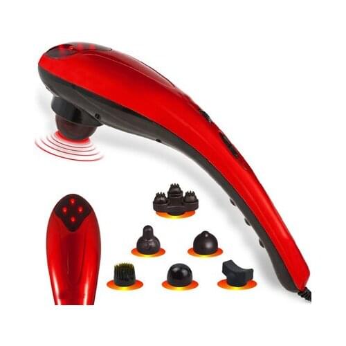 Electric Massage Vibrator Massager Back Massageador Dolphin Head Shoulder Heating Full Body Electronic Stress Release Relax