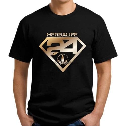 Herbalife 24 Nutrition Funny Style T-Shirt Mens Round Neck Tees Women Tshirt