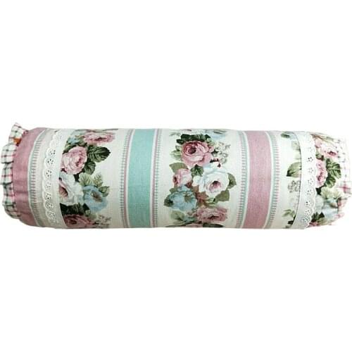 Cotton Long Pillow Neck Pillow Plaid Waist Fluffy Sleep Bed Sofa Home Lumbar Office Chair Car Seat Cushion Cute Body Pillow