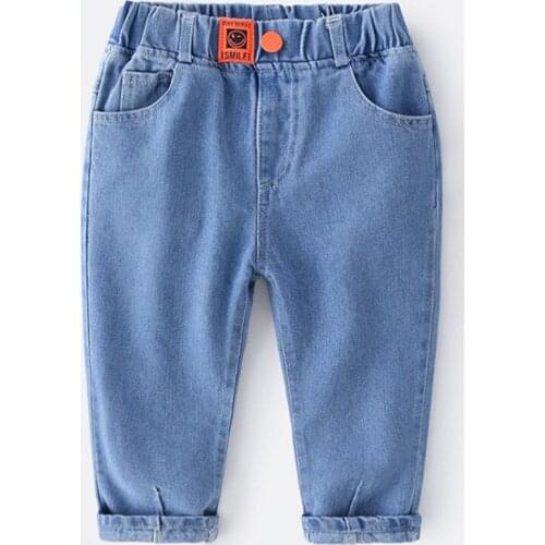 Spring Girls Jeans Baby Kids Jeans for Children Boys Girls Leggings Denim Pants Toddler Pants Girls Kids Pants for Boy Girl 2-8Y