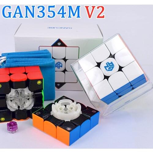 GAN354M V2 Magnetic 3x3x3 Magic cube GAN354 M 3x3 Magnetic speed cube GAN 354 M puzzle cubo magico gans 3x3x3 cube