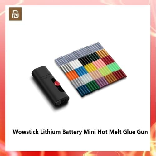 Xiaomi Wowstick Lithium Battery Mini Hot Melt Glue Gun Set Electric Heat Hot Melt Crafts Repair Tool Professional with Sticks