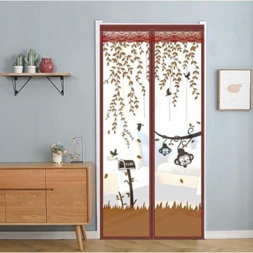 Mosquito net door Screen door Home self-installing screens cortina Magnet pair attracts summer Custom size