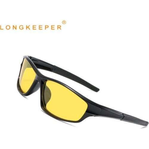 Mens Polarized Sunglasses Men Vintage Night Vision Glasses Fashion Mirrored Driving Fishing Goggles Oculos De Sol Masculino