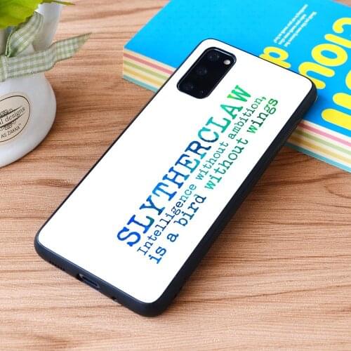 For Samsung Galaxy Slytherclaw Quote Soft TPU border Samsung Galaxy Case