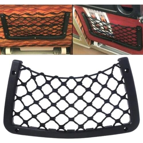 N84F Car Elastic Storage Net Caravan Camper Vehicle Interior Organize Tidy Goods Storage Mesh