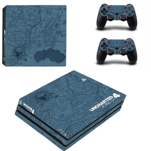 Uncharted 4 PS4 Pro Stickers Play station 4 Skin Sticker Decal For PlayStation 4 PS4 Pro Console & Controller Skins Vinyl