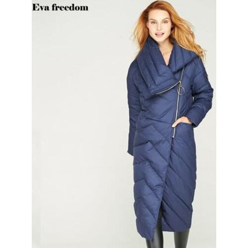 2018 New Fashion Winter Jacket Women Long Loose Female White Duck Down Jacket Coat Thick Warm Women Down Plus Size Parkas