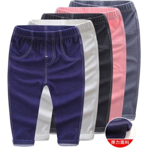 New Girls Jeans Baby Kids Jeans for Children Boys Girls Leggings Kids Skinny Pants Toddler Pants Girls Pants for Boy Girl 1-5Y
