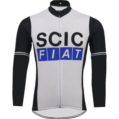 Thin&Fleece Autumn&Winter mens white&black Long Sleeve Cycling clothing Breathable Anti-UV Bicycle Wear Sleeve Cycling Jersey