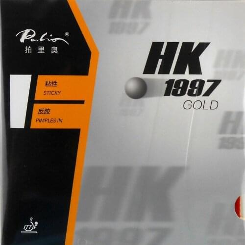 Palio HK1997 GOLD (Sticky) Pimples in PingPong Table Tennis Rubber With Sponge (H48-50) The new listing Favourite