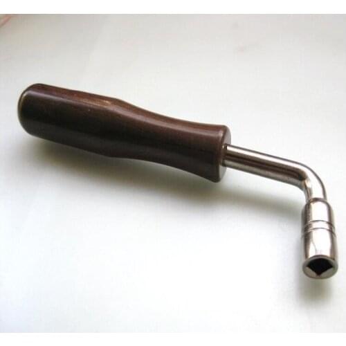 Useful L Shape Guzheng Piano Tuning Hammer Wrench Tuner Spanner Tool Brown Wholesale