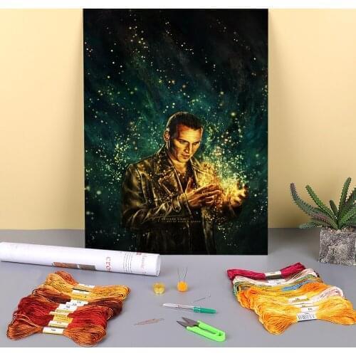 Portrait The Parting Of The Ways Pre-Printed 11CT Cross Stitch Embroidery Set DMC Threads Handmade Sewing Painting Jewelry