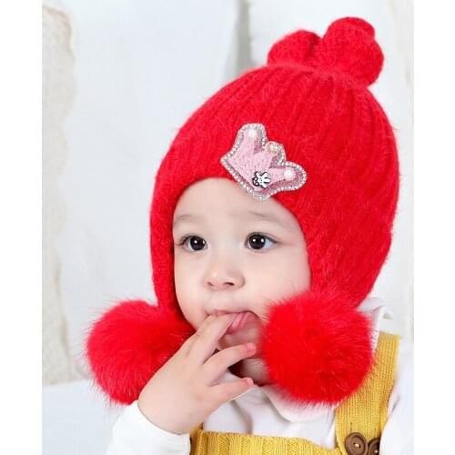 Spring Winter Baby Girl Hat Children Girl Kids Beanie Winter Ear Caps For Girls Girls Hats