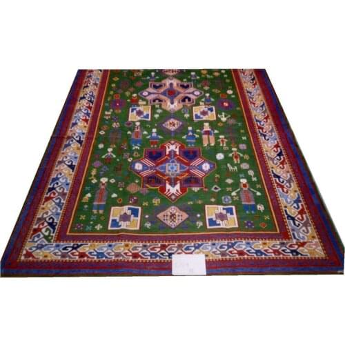 SOUMAK pure New Zealand wool hand-woven exotic ethnic wind three-dimensional woven carpet gc150-chs4gc150souyg28