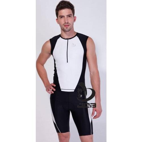 JOB Professional ironman triathlon one piece moisture wicking compression swimsuit Mens Comp Tri suit