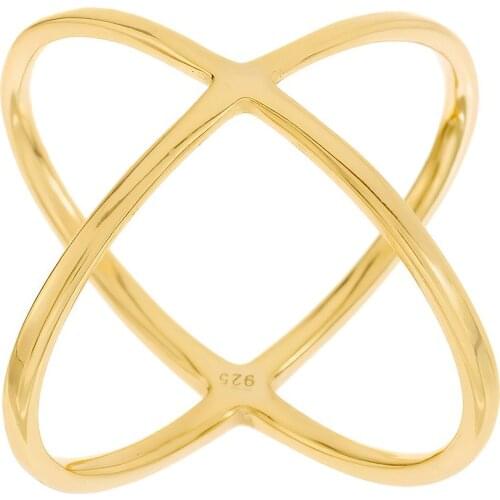 DARK DIAMOND-925 sterling silver cross ring rhodium plated or gold plated