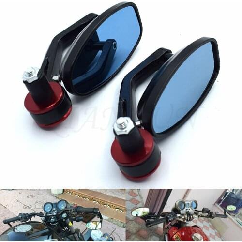 Universal 22mm 7/8" Motorcycle Handle Bar End Rearview Side Mirrors For HONDA PCX 125/150 PCX125 PCX150 CBR500R CB500F CB500X