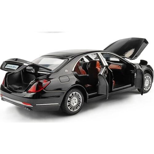 1:32 Alloy Model S600 Car Die-Cast Vehicle Model Car Collection&Toy With 6 Open pull-back vehicle light and music