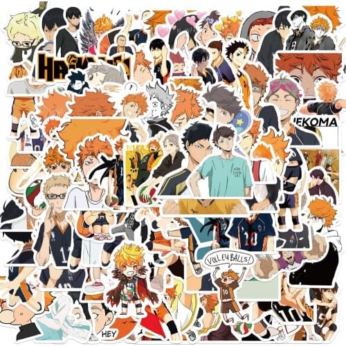 52/102pcs Haikyuu!! Graffiti Stickers Volleyball Japanese Anime For Suitcase Laptop Luggage Motorcycle Phone Skateboard Car