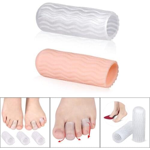 10 Packs Reusable Toe Separator for Wen Women Walking Corn Protect Sore Toes Hallux Valgus Correction Pad Foot Care Orthopedic