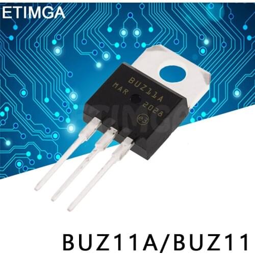 10PCS/LOT BUZ11 BUZ11A TO-220 Transistor 33A 50V