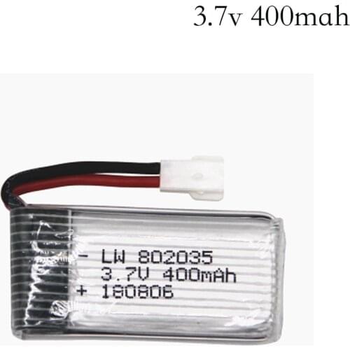 3.7V 400mah 30c Lipo Battery For H107 H31 KY101 E33C E33 U816A V252 H6C 25C RC Quadcopter 802035 30C Lipo Battery 3.7 v 400 mAh