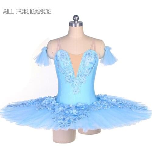 Sky Blue/Pink/White Velvet Bodice Ballet Tutu for Girls and Women Performance Ballerina Costume Pre-Professional Tutu Dress