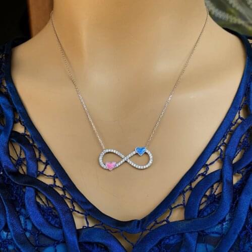 Endless 925 Sterling Silver Necklace Women Girls Gift Jewelry Accessories Fashion Handmade Elegant Chain