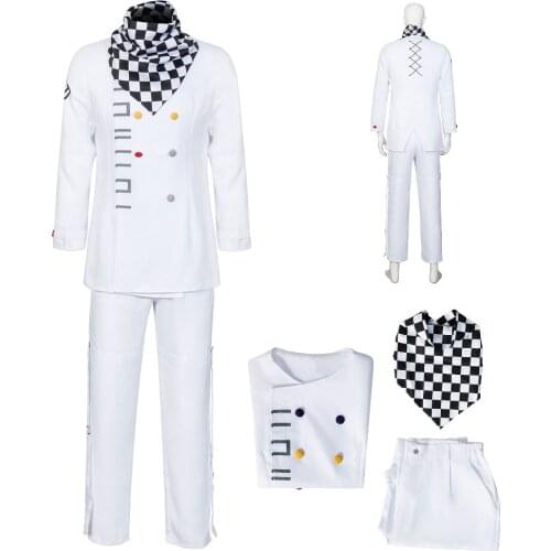 Danganronpa Kokichi Oma Cosplay Costumes White Suit Game Dangan Ronpa V3: Killing Harmony Role Halloween Cosplay Clothes