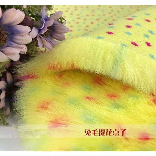 Jacquard rabbit fur Jacquard fox fur Imitation rabbit fur fabric Artificial fur Fashion toy sofa home textile fabric