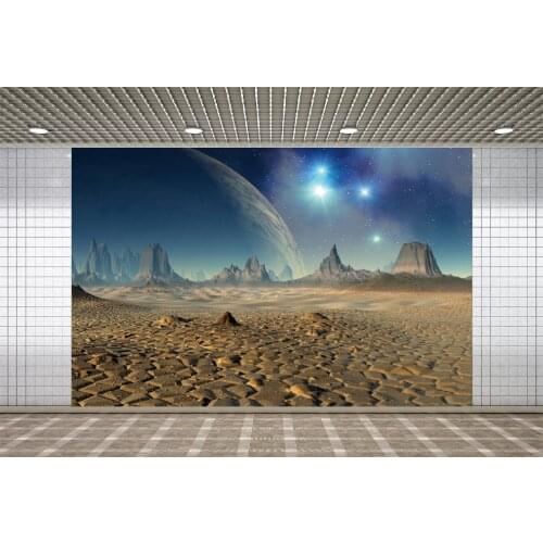 Lyavshi Universe Starry Night Photographic Backdrops Science Fiction Earth Rock Birthday Photography Background For Photo Studio