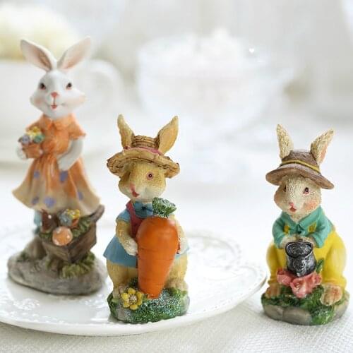 Lovely Rabbits Resin handicraft creative home decoration childrens room cartoon lovely furnishings