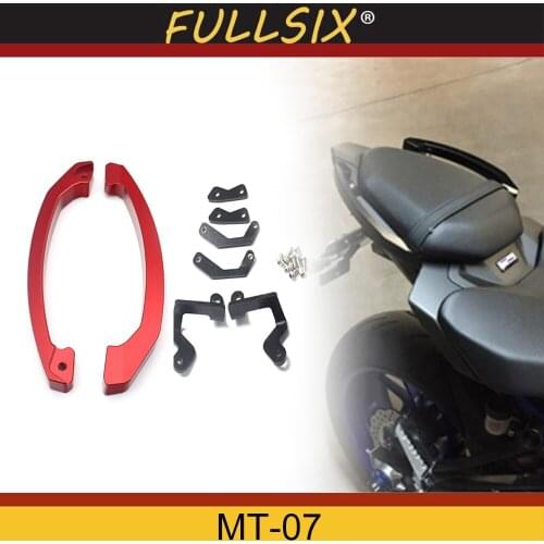 MT07 MT 07 Grab Handle Bars Rear Seat Passenger Grab Rail Handle For Yamaha MT-07 FZ07 FZ 07 2014 2015 2016 2017