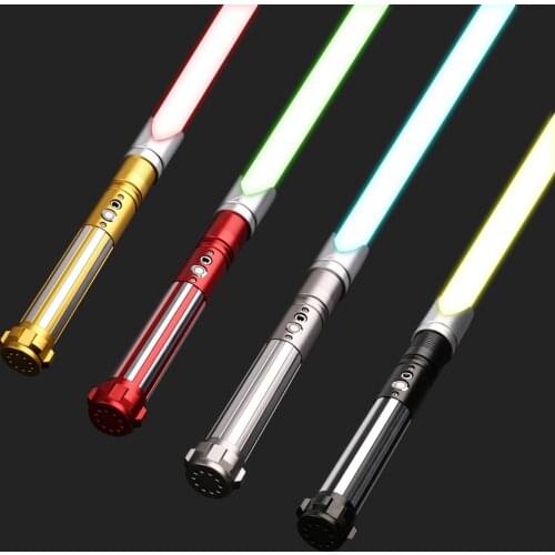 CIELTAN New RGB Lightsaber Metal Handle Heavy Dueling Blade Blaster FOC With 6 Sets Soundfonts 12 kinds Light Saber Toys Gift
