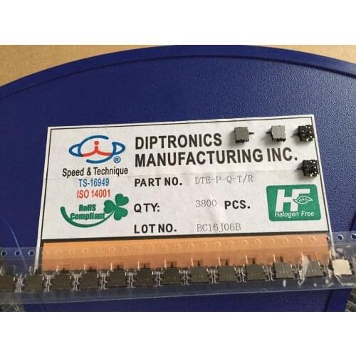 Original new 100% import DIP DTE-P-V-T/R detection switch reset detection 4.15*5 left and right button limit