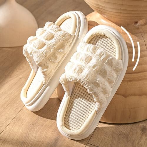 Winter House Women Faux Fur Pearl Slippers Chaussons Open Toe Ladies Plush Shoes Indoor Floor Bedroom Fluffy Slides Female Warm