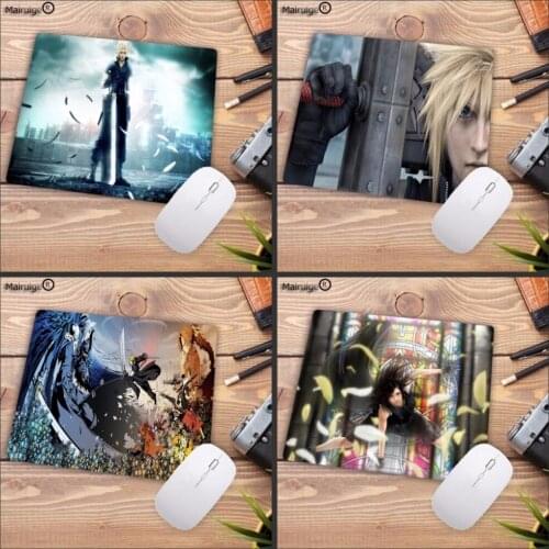 Mairuige High Quality Final Fantasy Anime DIY Design Pattern Game mousepad Size for 18x22cm 25x29cm Small Gaming Speed Mousepad