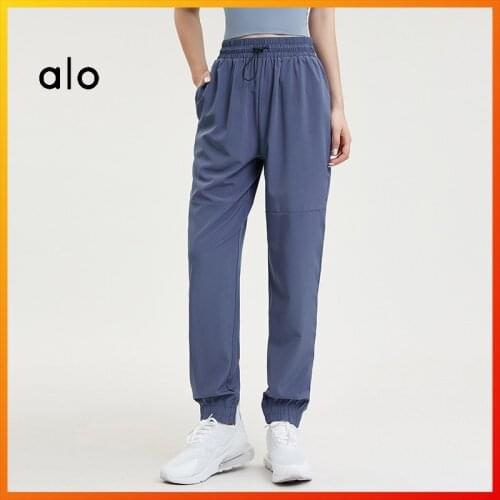 ALO Yoga Womens Sports Pants Loose Sweatpants Fitness Gym Womens Pants Yoga Pants Four-color Leggings Breathable Lightweight