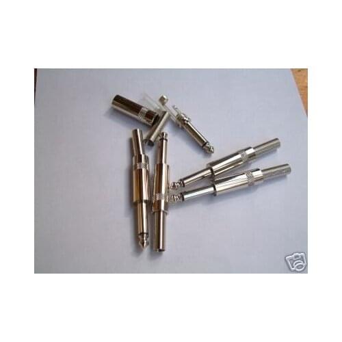 1/4" MONO TS METAL PLUG CONNECTOR FOR 1/4"JACKS 50