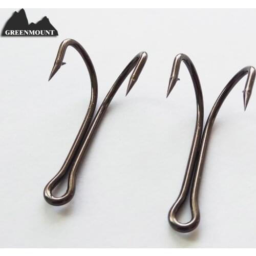 1piece wholesale 4/0 3/0# double fishing hook frog lure hooks