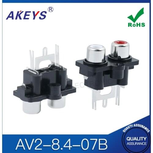 10PCS AV2-8.4-07B Pcb Mount Female Socket Adapter Av Concentric Outlet