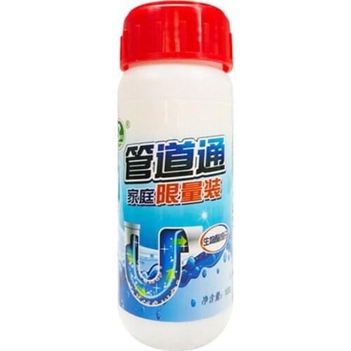 100g Powerful Pipe Dredging Agent Powerful Sink Drain Sewer Closestool Cleaning Cleaner For Kitchen Clogging Tools Brush S5Q0