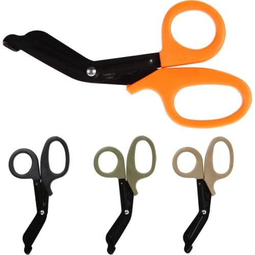 17.5cm EMT EDC tactical multi function rescue scissor trauma gauze IFAK emergency first aid Shear outdoor home utility tijera