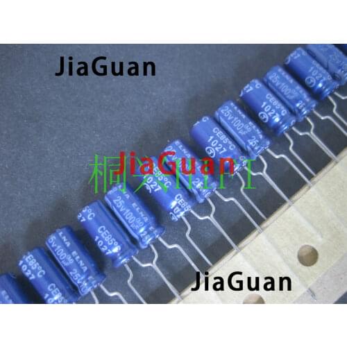 50pcs NEW ELNA RE3 25V100UF 5X11MM audio electrolytic capacitor re3 100uF/25V blue robe 100UF 25V Amplifier 25v 100uf