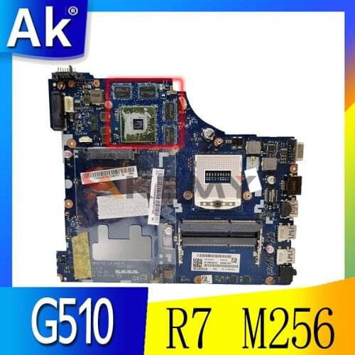 Akemy VIWGQ/GS LA-9641P Laptop Motherboard For Lenovo G510 MAIN BOARD HM86 DDR3L R7 M256 Video card