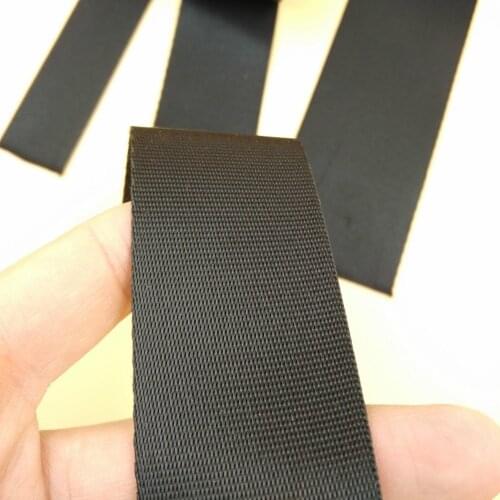 25MM 38MM 50MM Black Nylon Strap Webbing 5 Yards DIY Bag Luggage Shoulder Belt Buckles Accessories