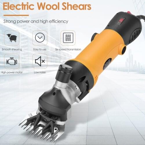 500W Electric Professional Sheep Shears 6 Speeds Sheep Clippers Scissor For Sheep Alpacas Goats Sheep Shears Wool Shaving Tool