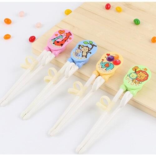 1 Pair Training Chopsticks Ergonomic Design Easy to Grip Utensils Kids Feeding Training Tableware for Toddler Baby Gadgets
