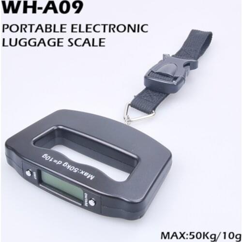 ESPLB Mini Portable Hanging Hand Held Luggage Digital Scale 50kgx10g Travel LCD Electronic Strap Weighing Digital Scales